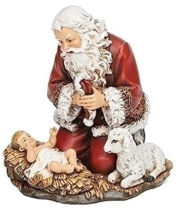 089945477092 Kneeling Santa (Ornament)