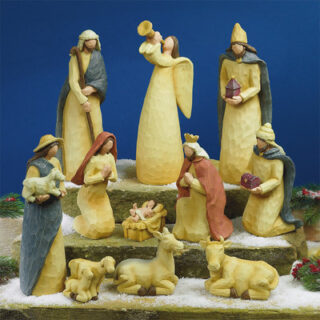095177563786 Folk Art Nativity Figures