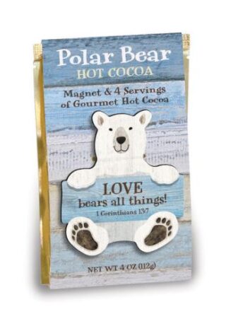 736655560018 Love Polar Bear Magnet And Hot Cocoa