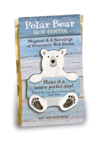 736655560032 Joyful Day Polar Bear Magnet And Hot Cocoa