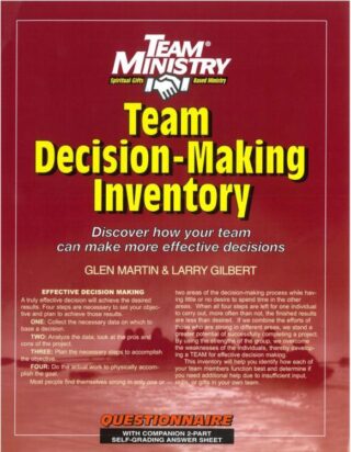 9781570520822 Team Decision Making Inventory