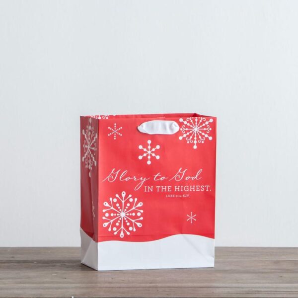 081983525131 Red Snowflakes Value Gift Bag