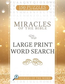 9781641239134 Miracles Of The Bible Large Print Word Search (Large Type)