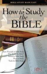 9781890947637 How To Study The Bible Pamphlet