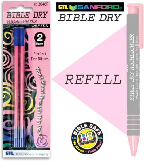 634989264698 Bible Dry Highlighter Pencil Refill 2pack