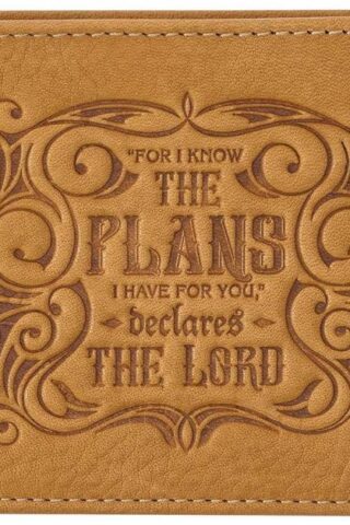 1220000137110 I Know The Plans Genuine Leather Wallet Jeremiah 29:11