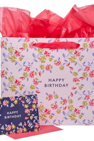 1220000138292 Happy Birthday Large With Card And Tissue