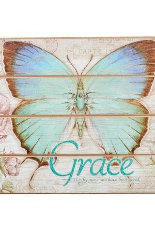 6006937130999 Botanic Butterfly Blessings Grace (Plaque)