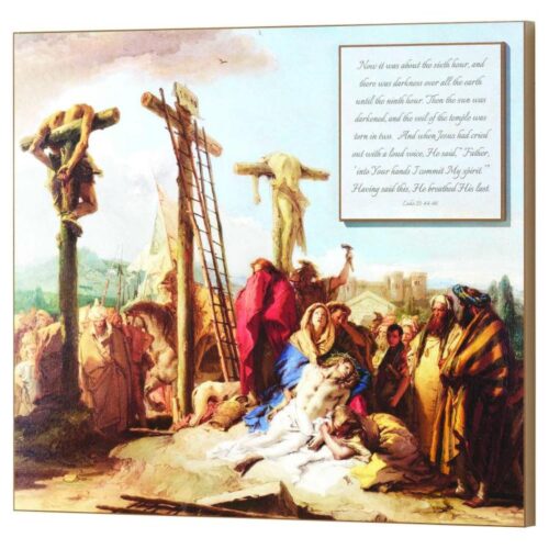 603799019231 Lamentation At The Cross Stacked Plaque
