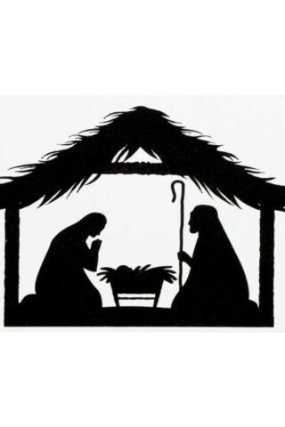 603799143455 Holy Family Silhouette (Magnet)