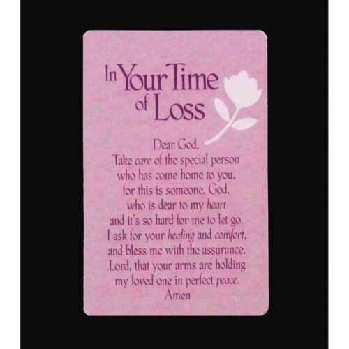 603799266550 In Your Time Of Loss Pocket Card