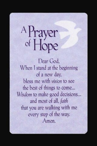 603799266567 Prayer Of Hope Pocket Card