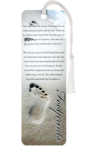 603799404150 Footprints Tassel Bookmark