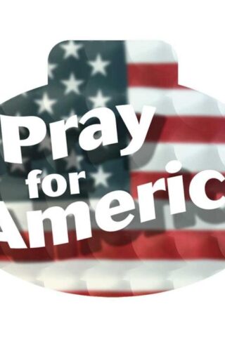 603799527637 Pray For America Holograph (Bumper Sticker)