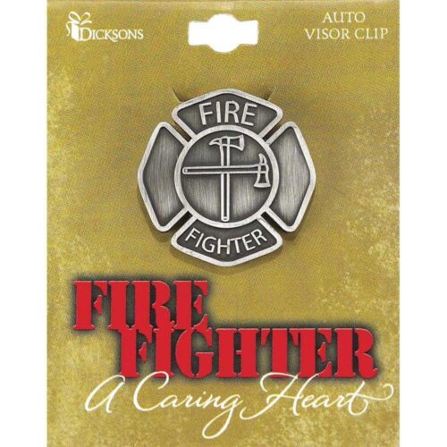 603799536158 Firefighter A Caring Heart Visor Clip