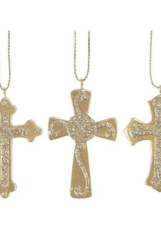 603799563574 Glitter Cross (Ornament)