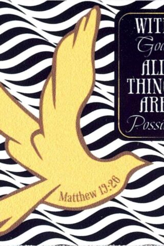 603799577441 With God All Things Dove (Magnet)