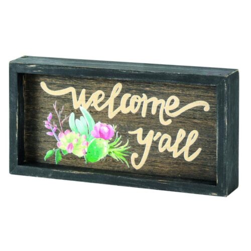 603799826235 Welcome Yall Tabletop Plaque