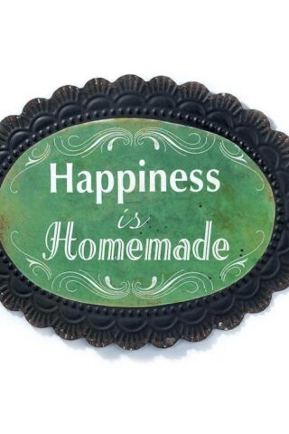608200017844 Happiness Is Homemade Iron Tray (Plaque)