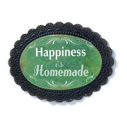608200017844 Happiness Is Homemade Iron Tray (Plaque)
