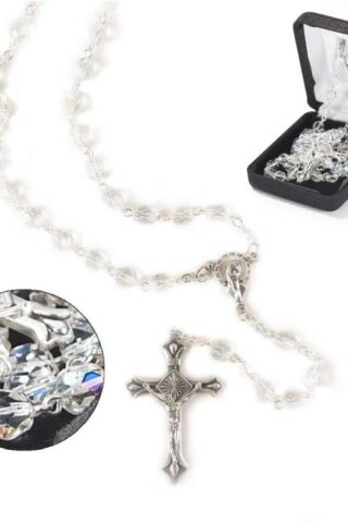 714611096238 Faux Crystal Aurora Borealis Beads (Rosary)