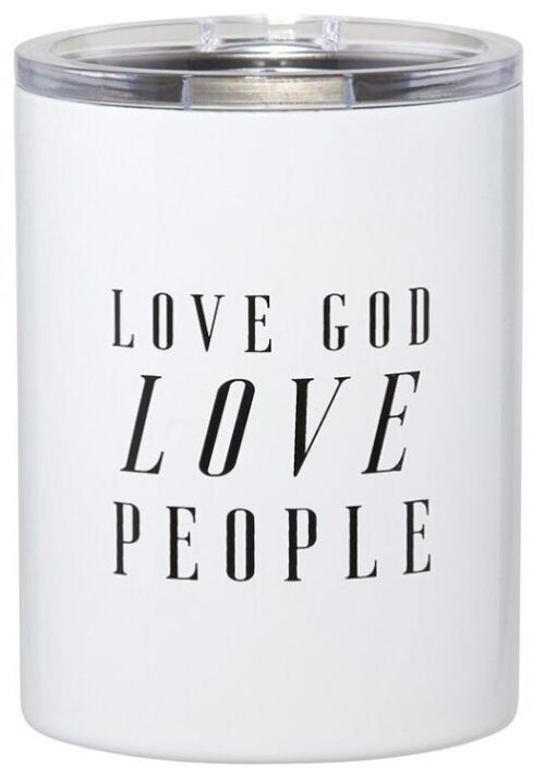 886083763199 Love God Love People Stainless Steel Tumbler