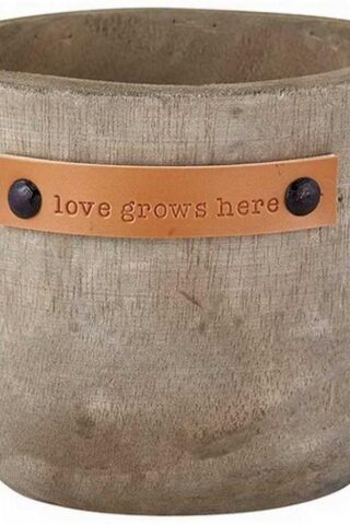 886083955204 Love Grows Here Wood Planter