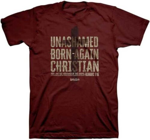 612978595602 Kerusso Unashamed Born Again Christian (2XL T-Shirt)