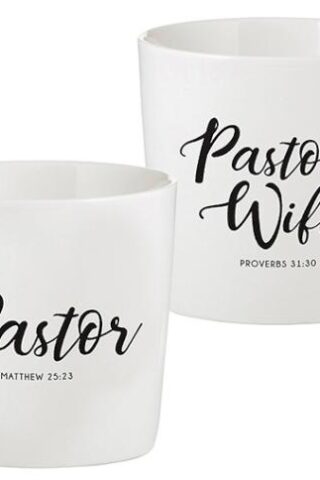 886083775352 Pastor And Pastors Wife Mug Set