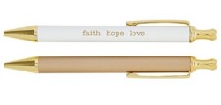 886083952746 Faith Hope Love Pen Set