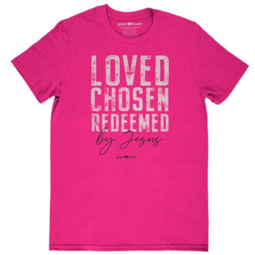 612978606032 Grace And Truth Loved Chosen Redeemed (Small T-Shirt)
