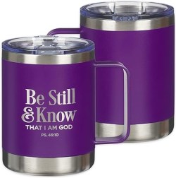 1220000324992 Be Still And Know Stainless Camp Style Mug Ps 46:10