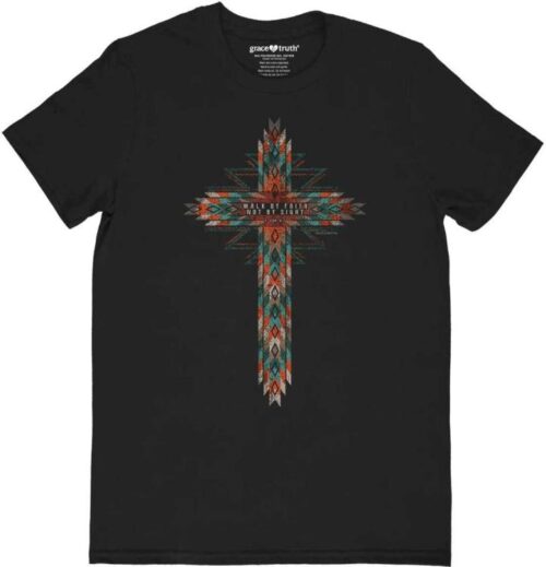 612978596784 Grace And Truth Southwestern Cross (Small T-Shirt)