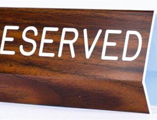 788200797233 Reserved Pew Sign
