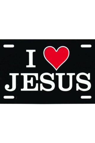 603799782579 I Heart Jesus License Plate