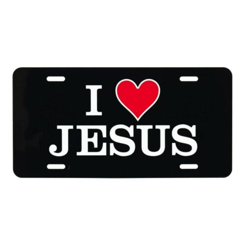 603799782579 I Heart Jesus License Plate