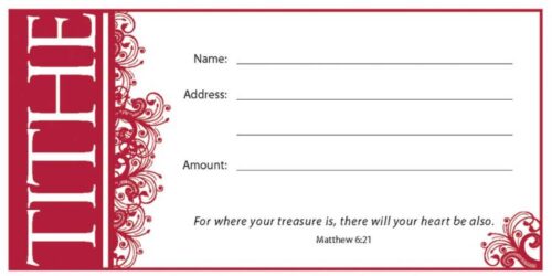 730817341309 Tithe Value Offering Envelopes Package Of 100