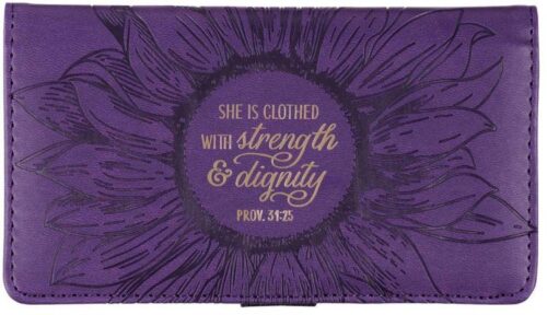 1220000137622 Strength And Dignity Checkbook Cover Proverbs 31:25