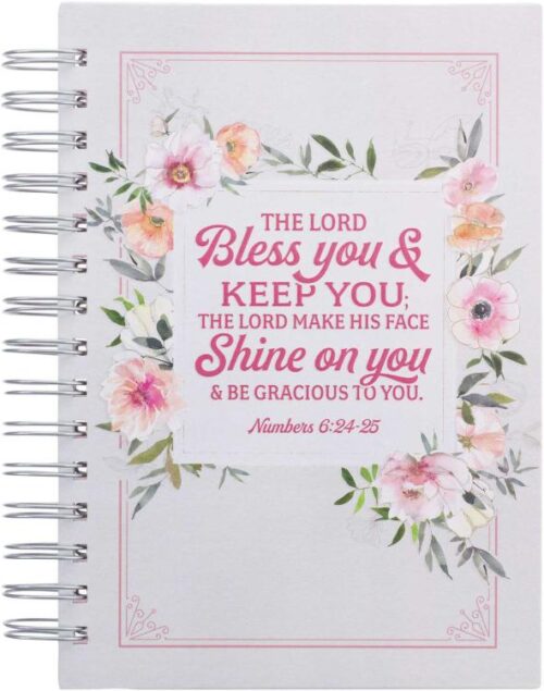 9781639522705 Lord Bless You And Keep You Journal Numbers 6:24-25 Floral Stripes