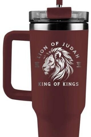 612978632536 Kerusso Stainless Steel With Straw Lion Of Judah