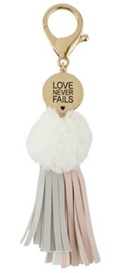 195002070738 Love Never Fails Keychain