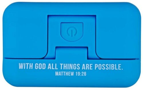 6006937148086 With God All Things Are Possible Adjustable Clip On Book Light Matthew 16:2