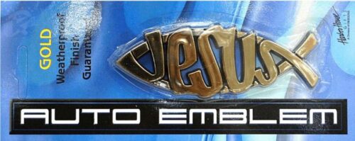 603799087728 Ichthus Jesus Auto Emblem