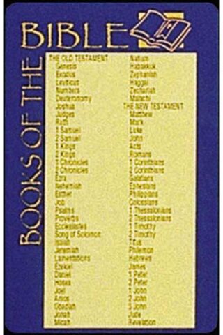 603799163675 Books Of The Bible Pocket Card