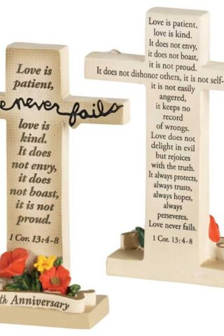 603799327688 50th Anniversary Love Tabletop Cross