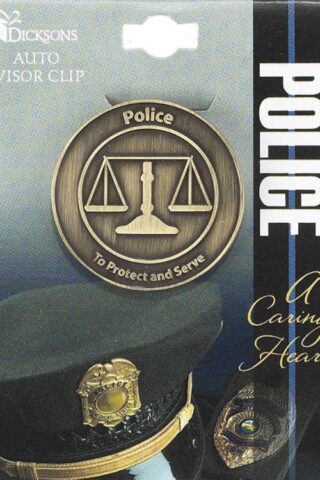 603799536165 Police A Caring Heart Visor Clip