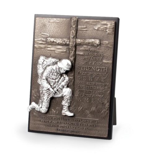 667665207672 Soldier Scupture Plaque