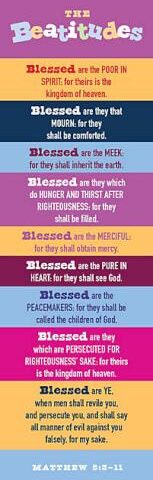 634337692487 Beatitudes Kids Version Bookmarks