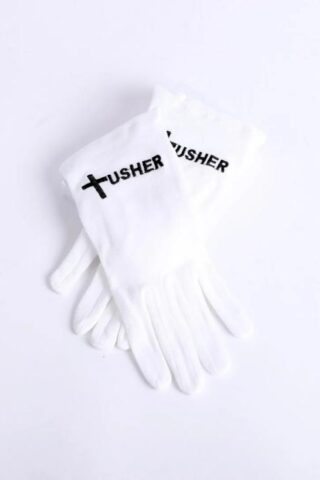 788200504251 Usher Gloves With Black Cross