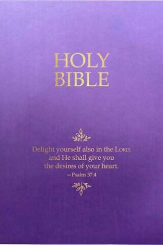 9798887691947 Sword Bible Large Print Delight Yourself In The Lord Life Verse Edition